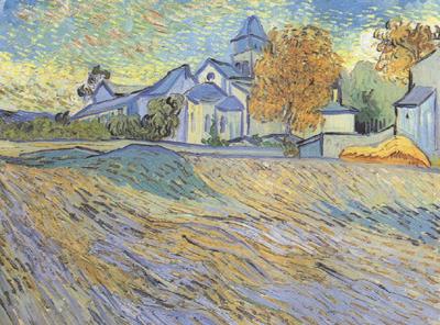 Vincent Van Gogh View of the Church of Saint-Paul de-Mausole (nn04) oil painting image